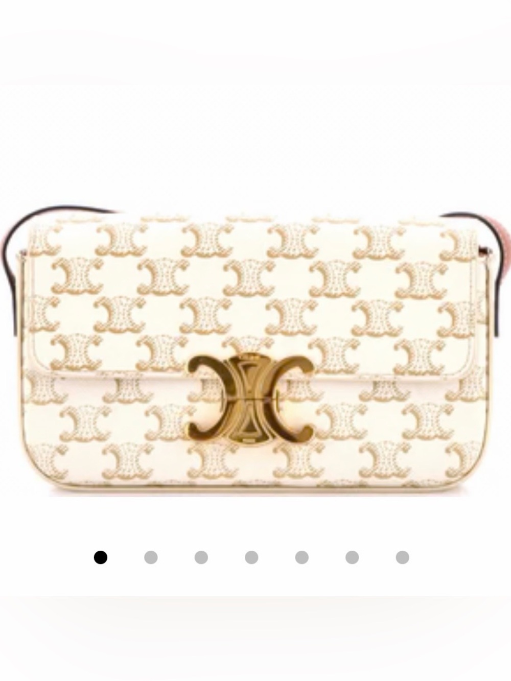 Celine Claude Shoulder Bag, Tan